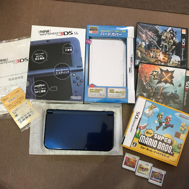 美品！Newニンテンドー3DS LL  専用ハードカバー　ソフト6個任天堂