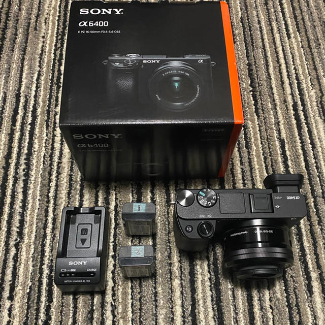 NEW即納 SONY α6400 パワーズームレンズキット シルバー（ILCE-6400L S ...