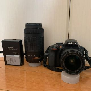 ニコン(Nikon)のNikon D3400 BLACK 【付属レンズ2個・電池・充電器・カメラ入れ】(デジタル一眼)