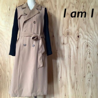 アイアムアイ(I am I)のいー様I am I バイカラー テロンチ コート ピンクベージュ / ブラック(トレンチコート)