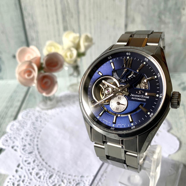 希少】ORIENT STAR オリエントスター 腕時計 自動巻 ネイビー | www