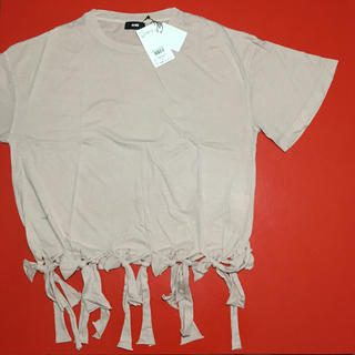 ロデオクラウンズワイドボウル(RODEO CROWNS WIDE BOWL)のRODEO CROWNS フリンジTシャツ RCWE Bロデオクラウンズ 新品(Tシャツ(半袖/袖なし))