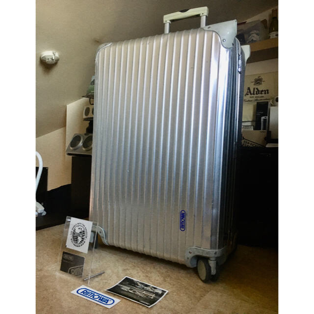 RIMOWA/リモワ キャリーケース 旧ロゴ  86L 付属品等有！アルミニウム