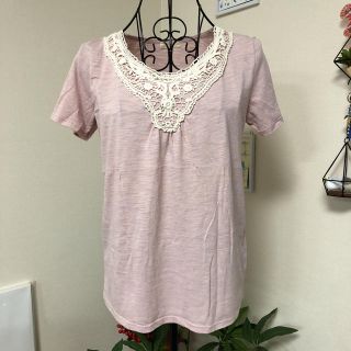 ブラウス　Tシャツ(ピンク)(シャツ/ブラウス(半袖/袖なし))