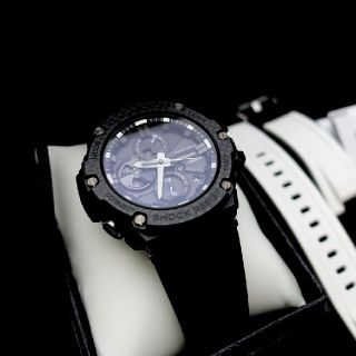 ジーショック(G-SHOCK)のG-SHOCK GST-B100X-1AJF カーボン 極美品 替えベルト付き(腕時計(アナログ))