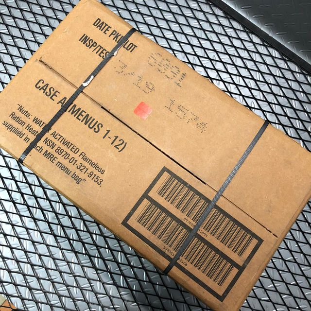 タイムセール! 米軍放出品 MREレーション ボックス BOX 12食入り 戦闘