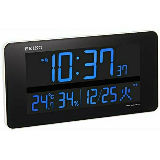 SEIKO - セイコー クロック 掛け時計 置き時計 兼用 電波 デジタル 交流式 カラー液晶の通販 by ペコちゃん's shop