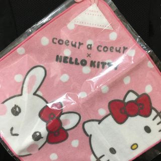 クーラクール(coeur a coeur)のクーラクール　キティ　キティコラボ　ループ付きタオル(その他)