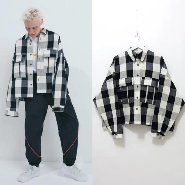 Jieda(ジエダ)のJieDa × monkey time NEL CHECK SHIRT メンズのジャケット/アウター(Gジャン/デニムジャケット)の商品写真