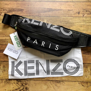 ケンゾー(KENZO)の新品 新作 ケンゾー　KENZO ボディバッグ ブラック　シルバー(ウエストポーチ)