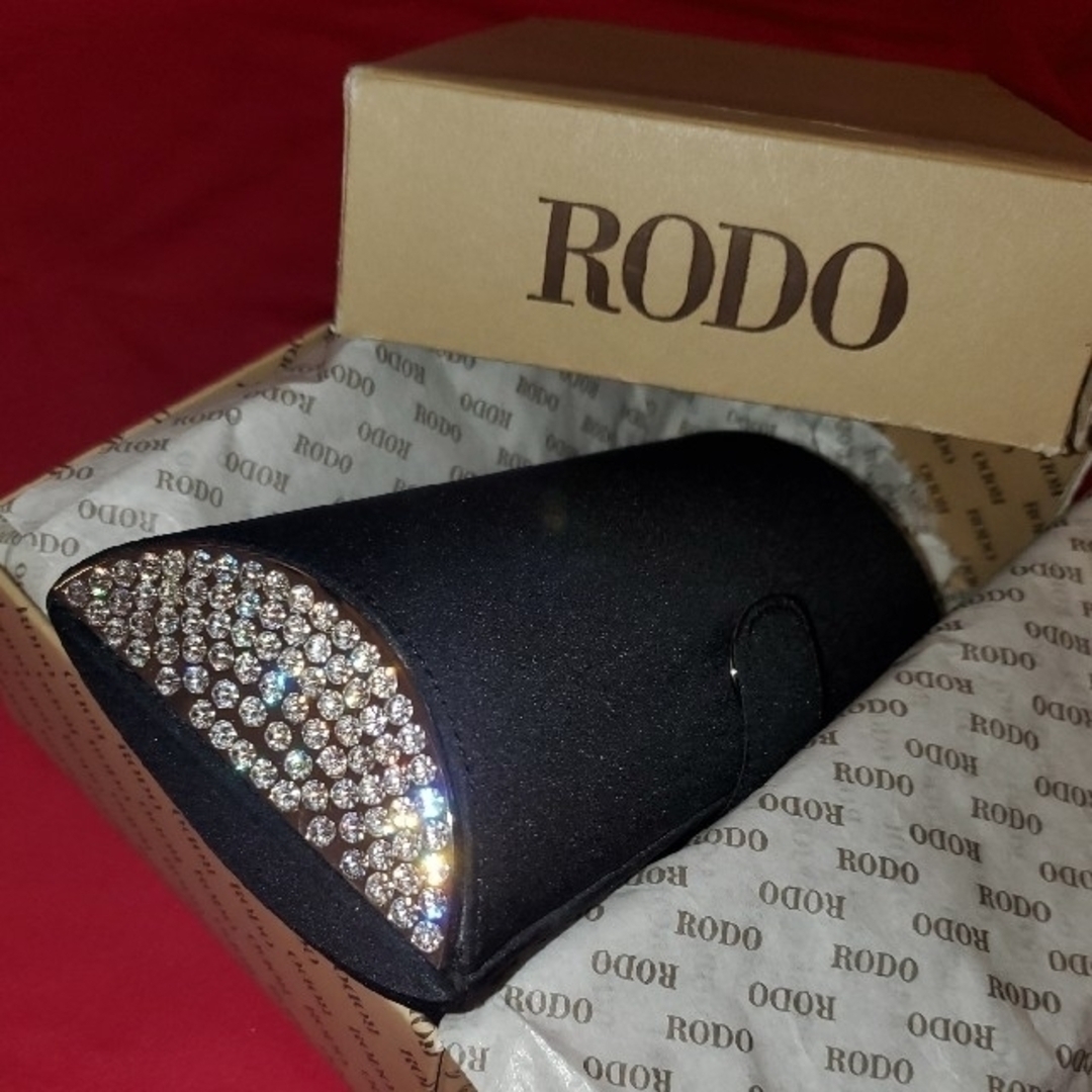 バッグRODO 高級 イタリア ロド クラッチ スワロフスキー SWAROVSKI