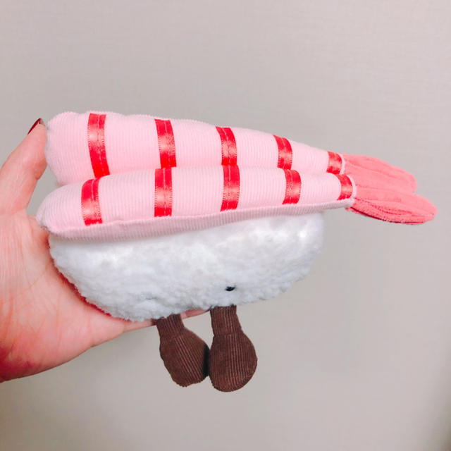 gelato pique(ジェラートピケ)のjellycat  新作　国内完売品　お寿司さん　エビ エンタメ/ホビーのおもちゃ/ぬいぐるみ(ぬいぐるみ)の商品写真