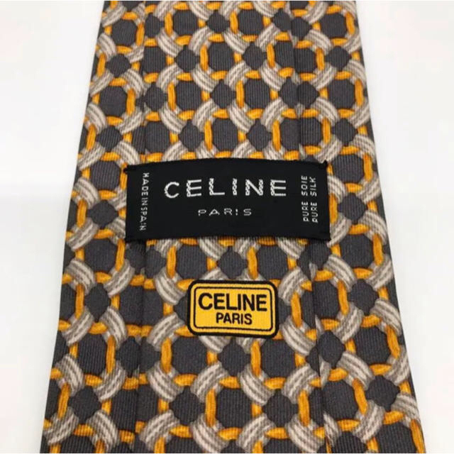 celine(セリーヌ)のCELINE セリーヌ ネクタイ MADE IN SPAIN スペイン製 シルク メンズのファッション小物(ネクタイ)の商品写真