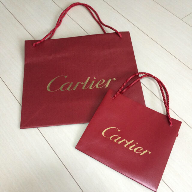 Cartier(カルティエ)のカルティエ♡ショッパー２枚セット レディースのバッグ(ショップ袋)の商品写真