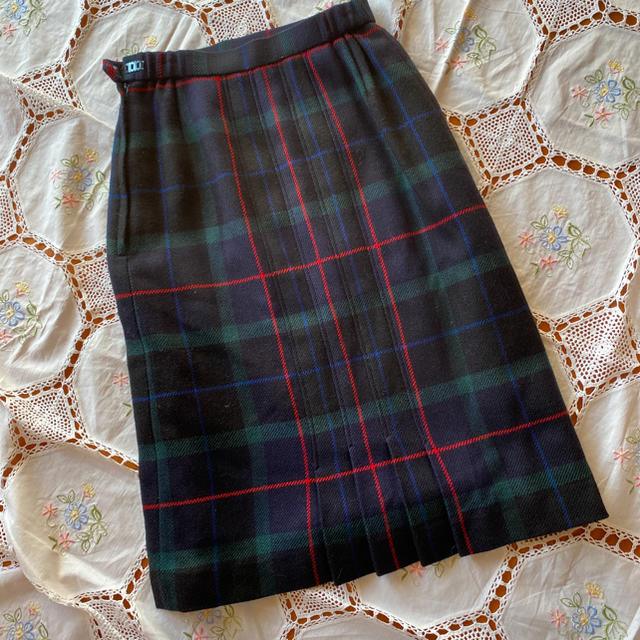 Grimoire(グリモワール)のブラックウォッチ　ウール　スカート レディースのスカート(ひざ丈スカート)の商品写真