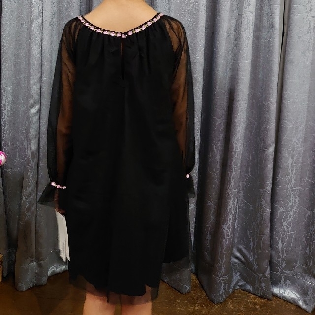 キッズ服女の子用(90cm~)kate mack ブラックドレス 未使用 日本未入荷品