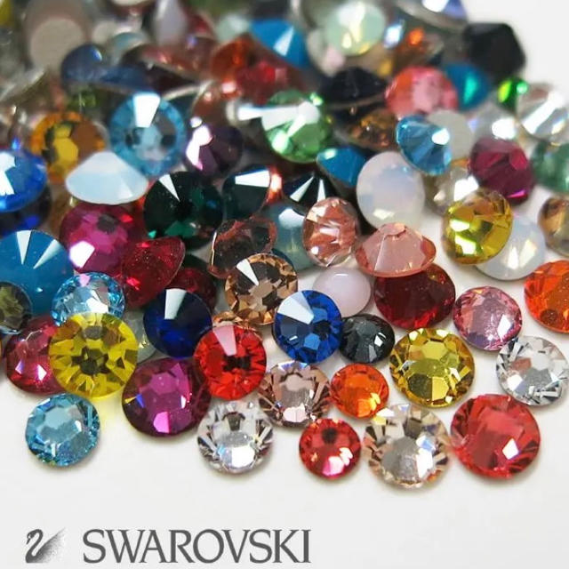 SWAROVSKI(スワロフスキー)のスワロフスキー フラット ミックス ハンドメイドの素材/材料(各種パーツ)の商品写真