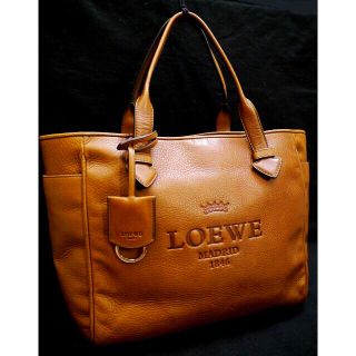 ロエベ(LOEWE)の美品18万◆LOEWE ロエベ ヘリテージ M A4対応 レザー トート バッグ(トートバッグ)