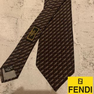 フェンディ(FENDI)のネクタイ FENDI フェンディ ロゴ ハイブランド 古着(ネクタイ)