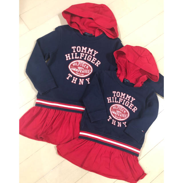 TOMMY HILFIGER(トミーヒルフィガー)の☆TOMMY HILFIGER☆チアガール風ミニワンピ☆90 キッズ/ベビー/マタニティのキッズ服女の子用(90cm~)(ワンピース)の商品写真