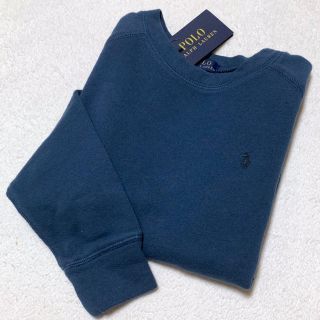 ポロラルフローレン(POLO RALPH LAUREN)のボーイズ S/140 新品✨SPA TERRY スウェットシャツ ネイビーブルー(ジャケット/上着)