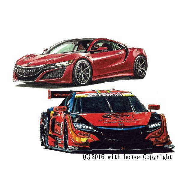 NC-349 ARTA NSX GT限定版画 直筆サイン額装●作家 平右ヱ門