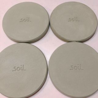 ソイル(SOIL)のsoil コースター4枚セット(テーブル用品)