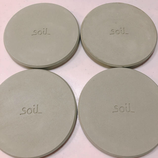 ソイル(SOIL)のsoil コースター4枚セット(テーブル用品)