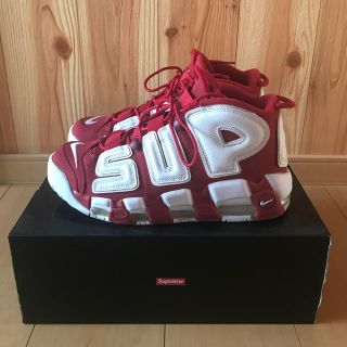 シュプリーム(Supreme)のしまじろう様専用　supreme×nike uptempo red(スニーカー)