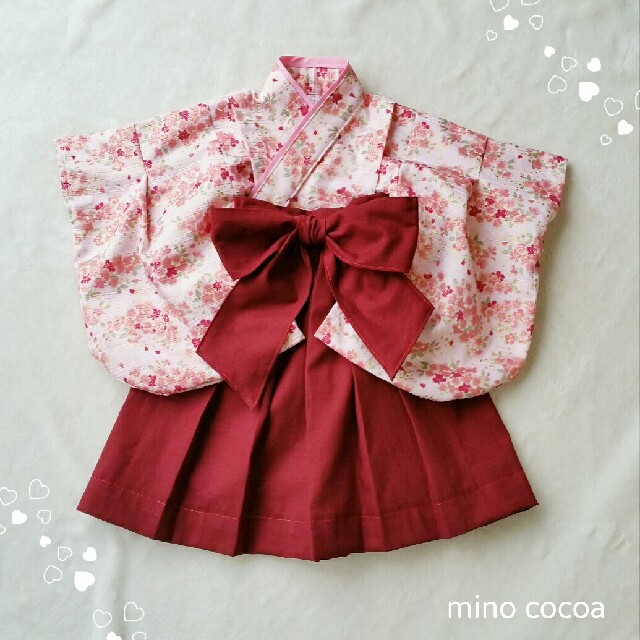 handmade baby HAKAMA 70-80cm