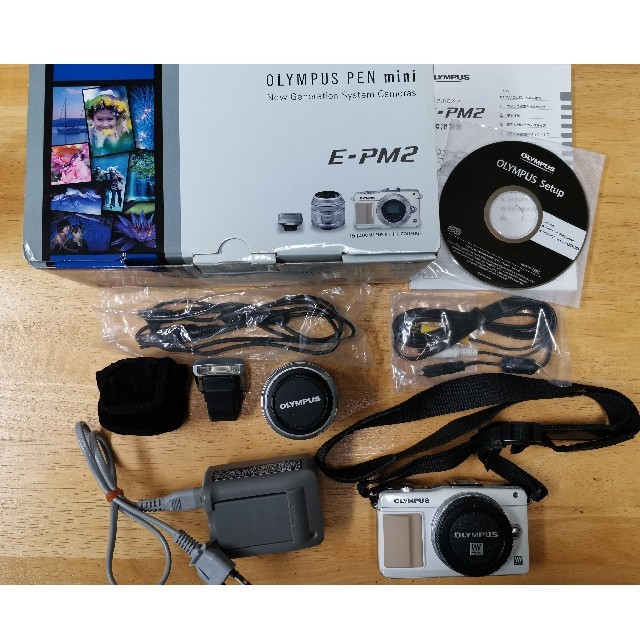 ません ヤフオク! ミラーレス一眼 レンズセット E-PM2 - OLYMPUS よくご