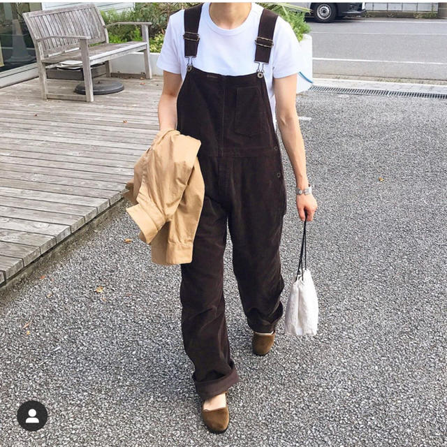 YAECA(ヤエカ)のCORDUROY OVERALLS  Leno & co レディースのパンツ(サロペット/オーバーオール)の商品写真