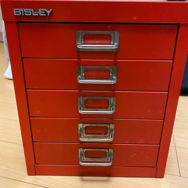BISLEY スチール キャビネット 赤 BISLEY スチール キャビネット 赤