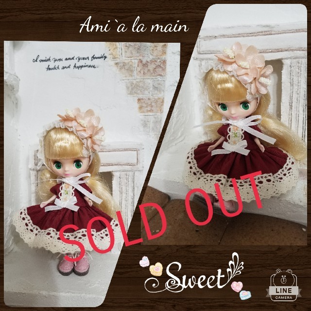 ぬいぐるみ/人形SOLD OUT★*ﾟプチブライス♡アウトフィット♡ワンピース♡3点セット