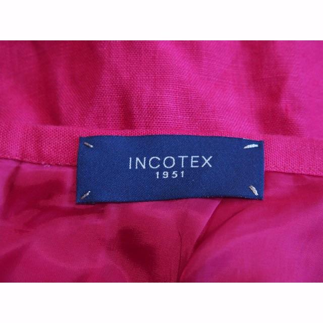 INCOTEX(インコテックス)のINCOTEX インコテックス リネン タックフレアスカート レディースのスカート(ひざ丈スカート)の商品写真