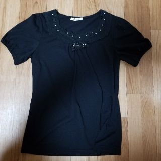 アクシーズファム(axes femme)のaxesfemme★半袖黒★美品(カットソー(半袖/袖なし))