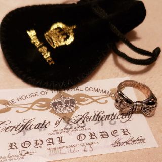 ロイヤルオーダー(ROYALORDER)のROYAL ORDER　シルバーリボンリング(リング(指輪))