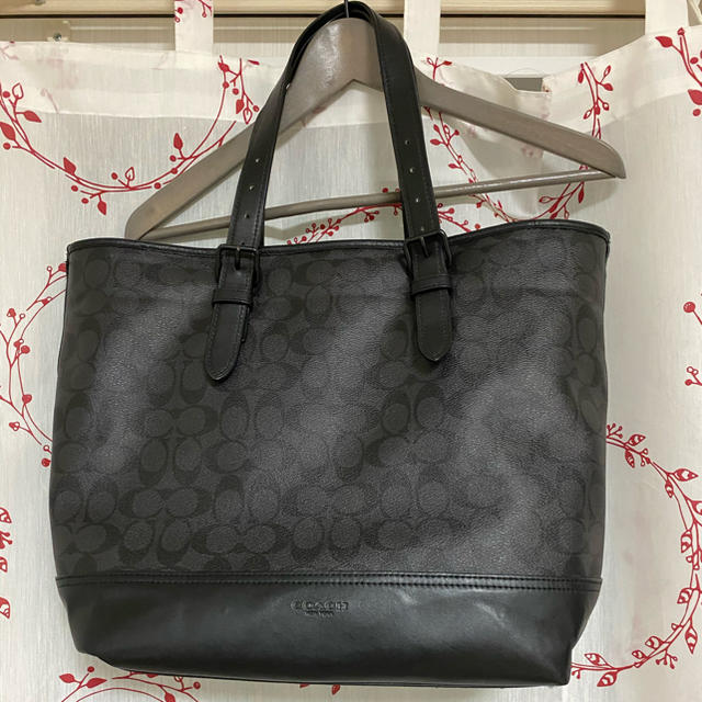 COACH - 美品！！コーチ　シグネ柄トート　メンズ　レディスokの通販