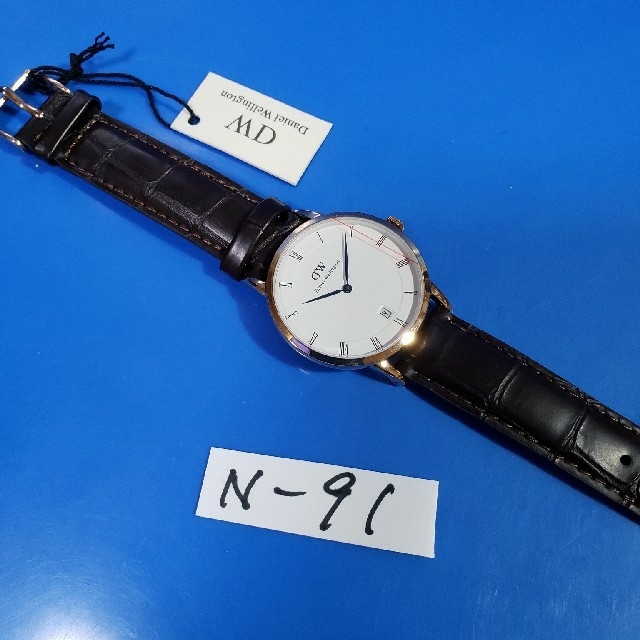 Daniel Wellington(ダニエルウェリントン)のN-91新品34mm❤D.W.DAPPERヨークローズゴールド激安価格♥送料無料 レディースのファッション小物(腕時計)の商品写真