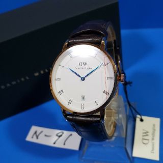 ダニエルウェリントン(Daniel Wellington)のN-91新品34mm❤D.W.DAPPERヨークローズゴールド激安価格♥送料無料(腕時計)