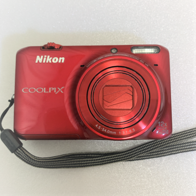 【保証書付】デジカメ Nikon COOLPIX S6500 ＊赤＊