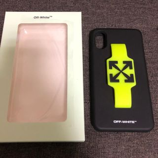 オフホワイト(OFF-WHITE)のiPhoneX XS Off-White シリコンケース 美品(iPhoneケース)