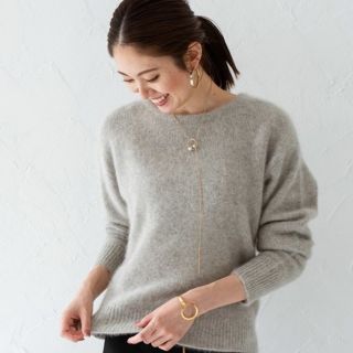 ラウンジドレス(Loungedress)の新品タグ付☆ラウンジドレス　ラクーンニット(ニット/セーター)