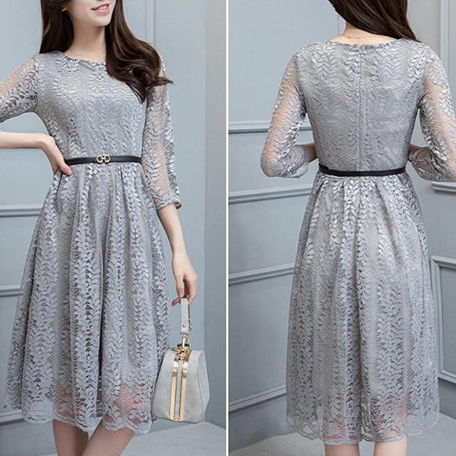 パーティードレス👗 レディースのフォーマル/ドレス(ミディアムドレス)の商品写真