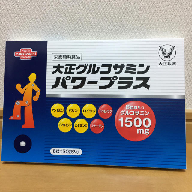 大正製薬(タイショウセイヤク)の大正グルコサミンパワープラス　6粒×30袋入り 食品/飲料/酒の健康食品(ビタミン)の商品写真