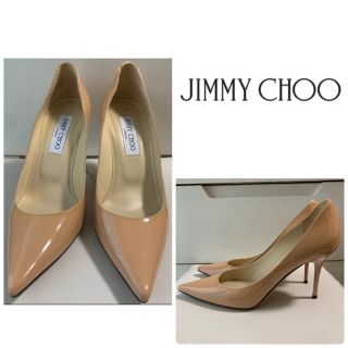 ジミーチュウ(JIMMY CHOO)のジミーチュウ  ピンクベージュ　レザー　パンプス(ハイヒール/パンプス)