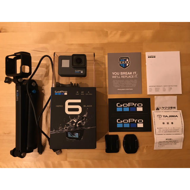 未使用GoPro HERO6 ブラック 3-Way 自撮り棒付き - ビデオカメラ