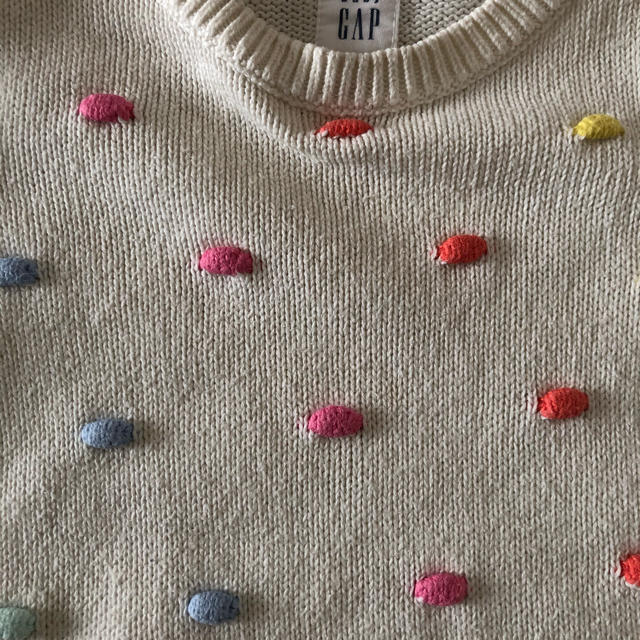 babyGAP(ベビーギャップ)のbabyGAP レインボーラムネ　コットンニット　双子用 キッズ/ベビー/マタニティのキッズ服女の子用(90cm~)(ニット)の商品写真