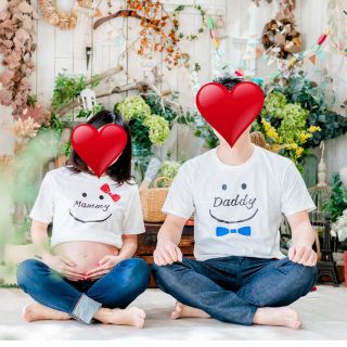 マタニティフォト　Ｔシャツ　フォトプロップス(マタニティ)