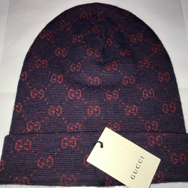 Gucci(グッチ)のGucci グッチ GG ニットキャップ　ニット帽 メンズの帽子(キャップ)の商品写真